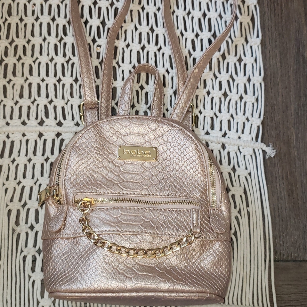 Mini rosegold bebe backpack